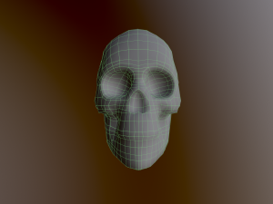 Human Skull Low Poly Low-poly 3D Model