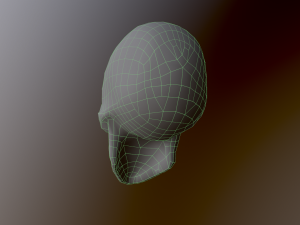 Human Skull Low Poly Low-poly 3D Model