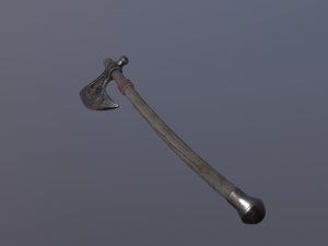 Medieval Axe 3D Model