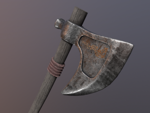 Medieval Axe 3Dモデル