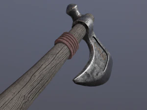 Medieval Axe 3D Model