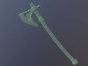 Medieval Axe 3D Model
