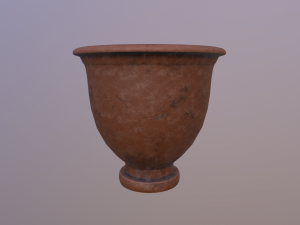 Antique clay pot 3D Model