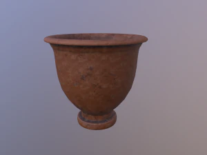 Antique clay pot 3D Model