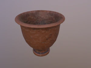 Antique clay pot 3D Model