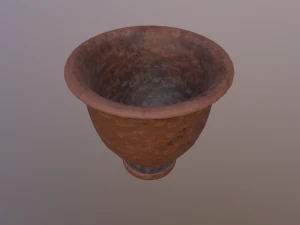 Antique clay pot 3D Model