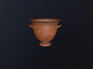 Antique clay pot 3D Model