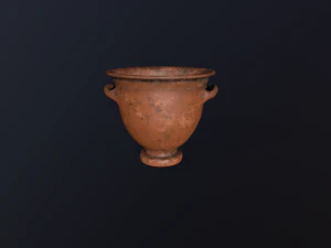 Antique clay pot 3D Model