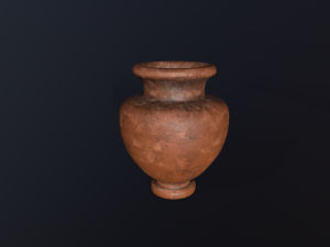 Antique clay pot 3D Model