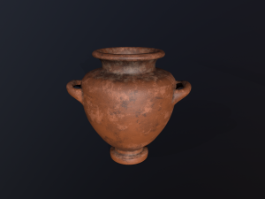Antique clay pot 3D Model