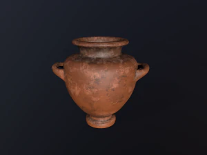 Antique clay pot 3D Model