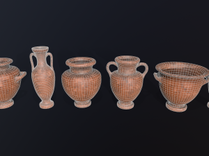Antique clay pot 3D Model