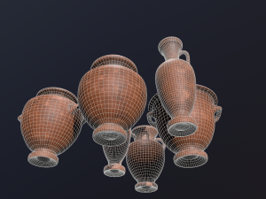 Antique clay pot 3D Model