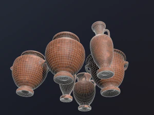 Antique clay pot 3D Model