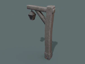 Street Lamp Low-poly 3D Model