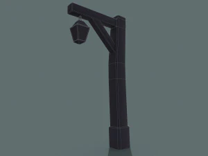 Street Lamp Low-poly 3D Model
