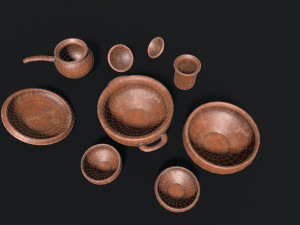 Antique clay pot 3D Model
