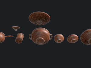 Antique clay pot 3D Model
