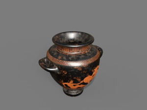 Antique Greek vases Low-poly Modello 3D