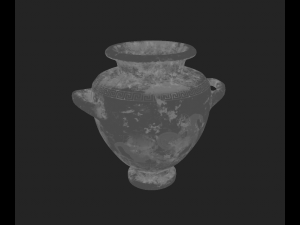 Antique Greek vases Low-poly Modello 3D
