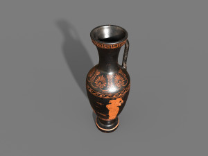 Antique Greek vases Low-poly Modello 3D