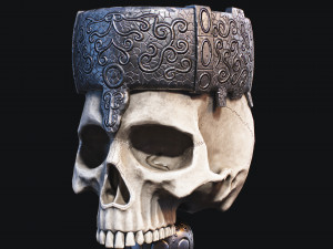 Skull Cup Low-poly Modelo 3D