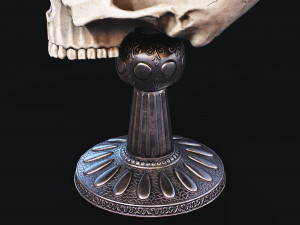 Skull Cup Low-poly Modelo 3D