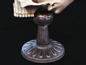 Skull Cup Low-poly 3D Model