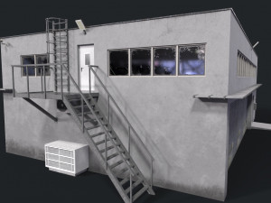 Warehouse building Low-poly 3D मॉडल