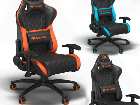 Armchair Cougar Armor One 3D Модель