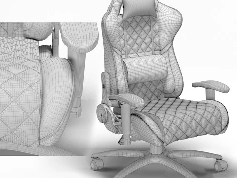 Armchair Cougar Armor One 3D Model