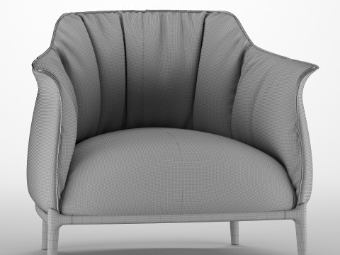 Armchair Poltrona Frau Archibald 3D 模型
