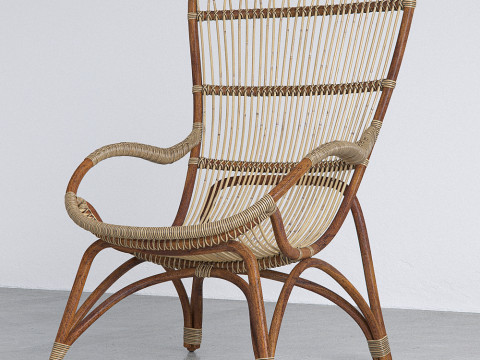 Sika Design Monet Chair and Footstool 3D Model