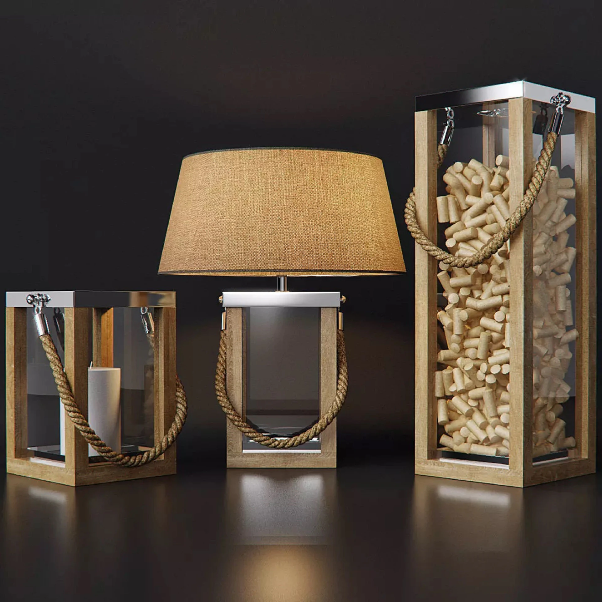 Arteriors Tate Collection 3D Model .c4d .max .obj .3ds .fbx .stl .blend 