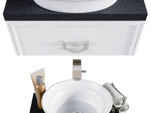 Canaletto Bathroom Furniture 3D मॉडल