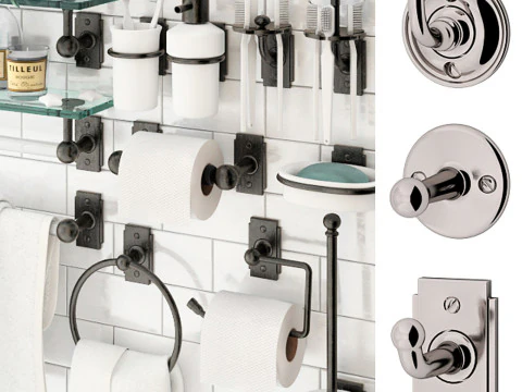 Badkameraccessoires Nanzaquatic Collections Baluster Functioneel Art Deco 3D Model