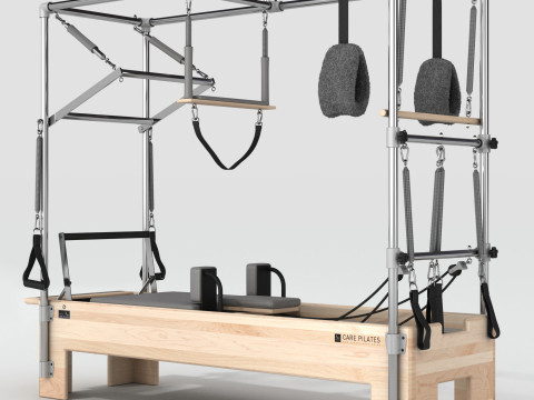 Pilates - simulator Reformer Cadillac Combo CRCC 3D Modell
