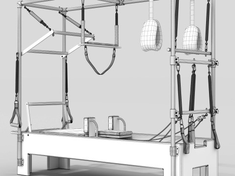 Pilates - simulator Reformer Cadillac Combo CRCC Modelo 3D