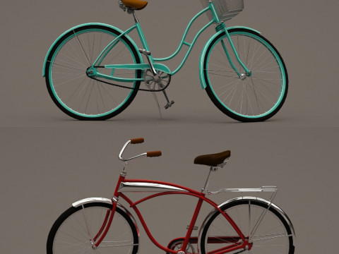 Retro bikes 3D 模型