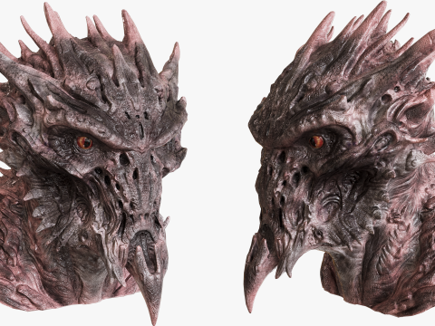 Demon Creature Head Modelo 3D