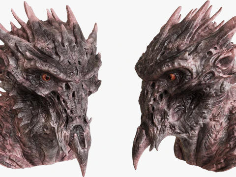 Голова демонічної істоти 3D Модель