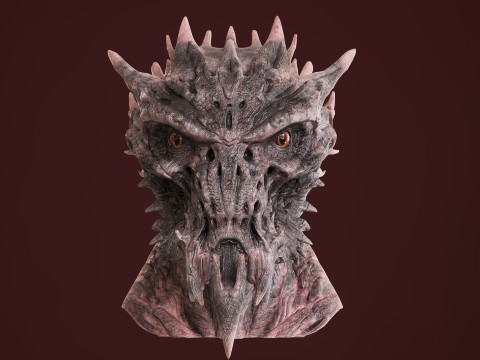 Dämonen-Kreaturenkopf 3D Modell