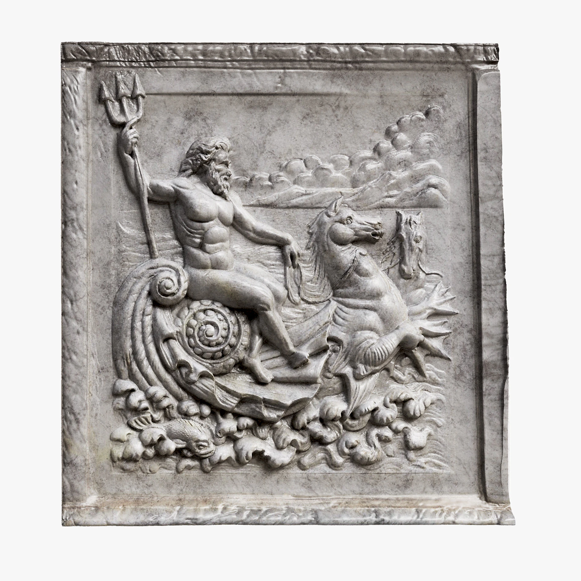Neptune Relief 3D Model .c4d .max .obj .3ds .fbx .stl .blend 