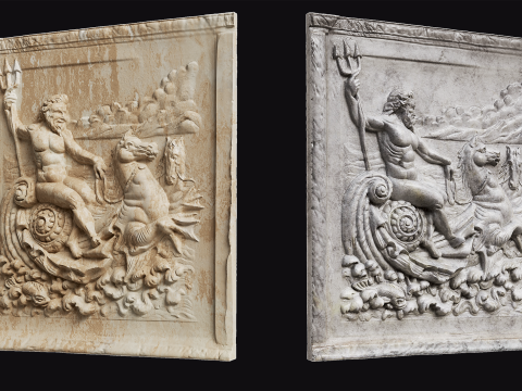 Rilievo di Nettuno Modello 3D