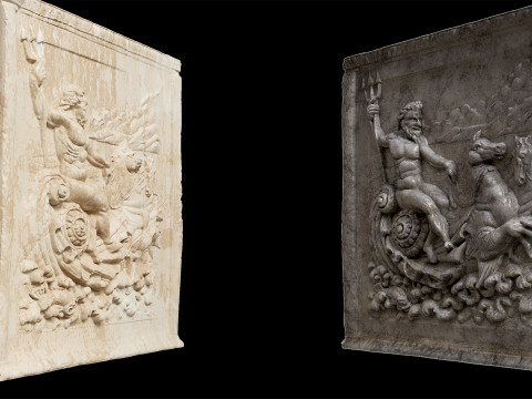 Rilievo di Nettuno Modello 3D