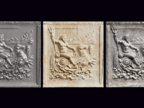 Rilievo di Nettuno Modello 3D