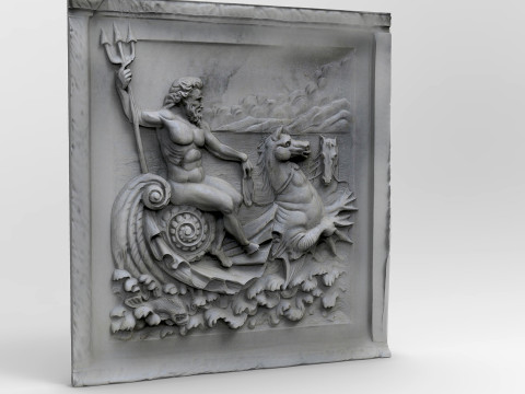 Rilievo di Nettuno Modello 3D
