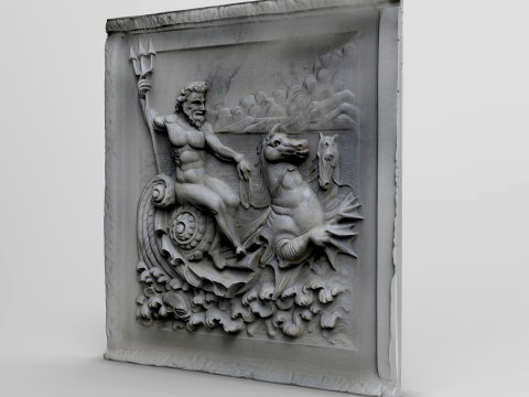 Rilievo di Nettuno Modello 3D
