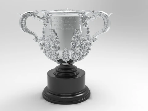 League Cup Trophy 3D Model