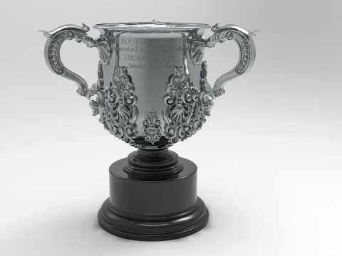 League Cup Trophy 3D Model